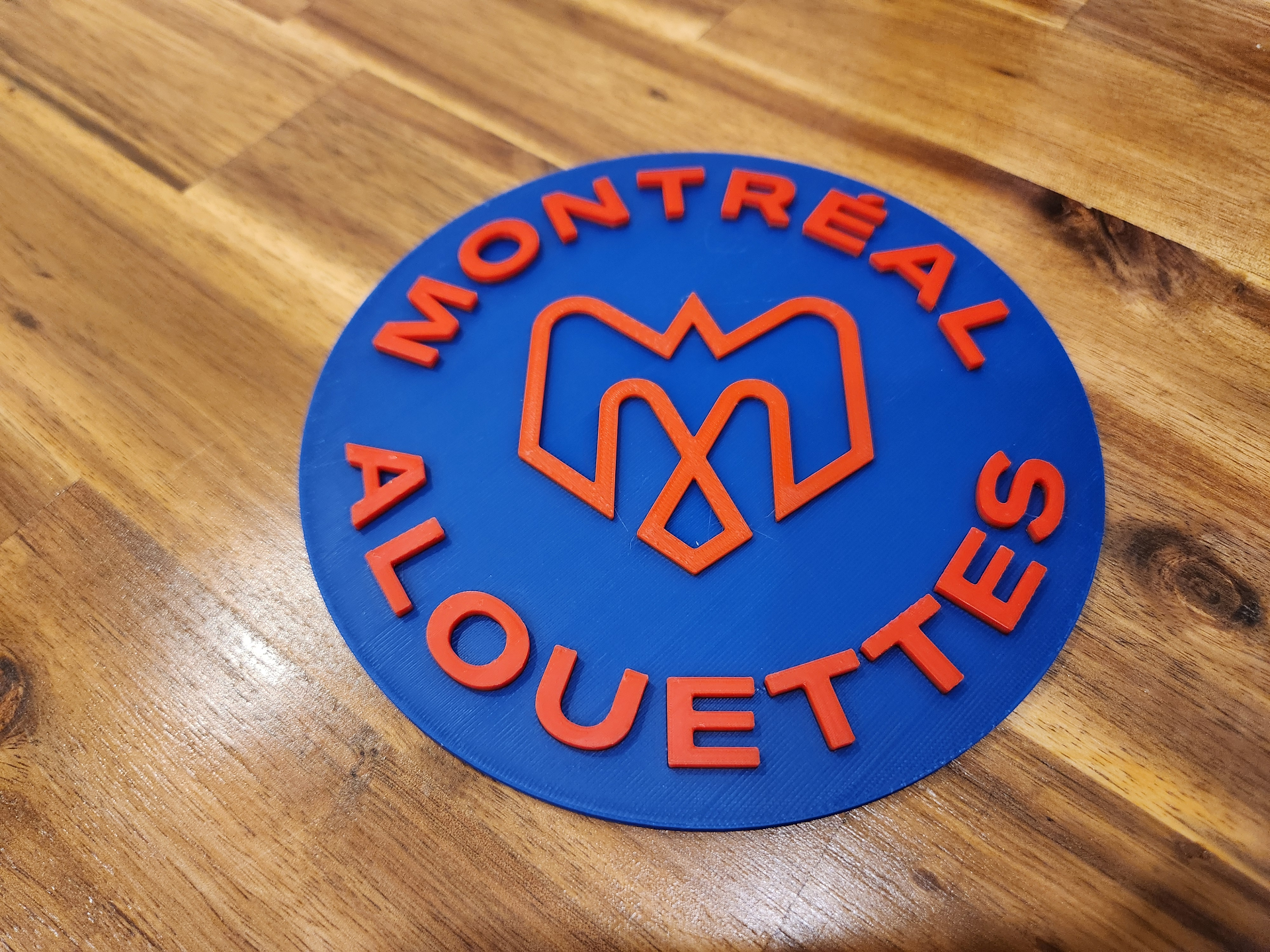 montreal allodole logo by jim 2835 arte segni loghi cfl calcio 3D print model - Mito3D