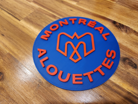 montreal allodole logo by jim 2835 arte segni loghi cfl calcio 3d print model - Mito3D