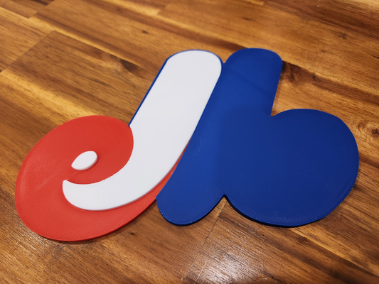 montreal expos logo by jim 2835 art signs & logos baseball mlb 3d print model - Mito3D