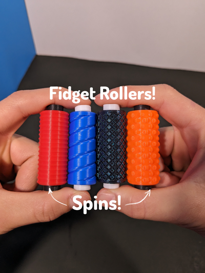 spinner fidget toy - roller original 4 types by dr3d prints toys & games 3d print model - Mito3D