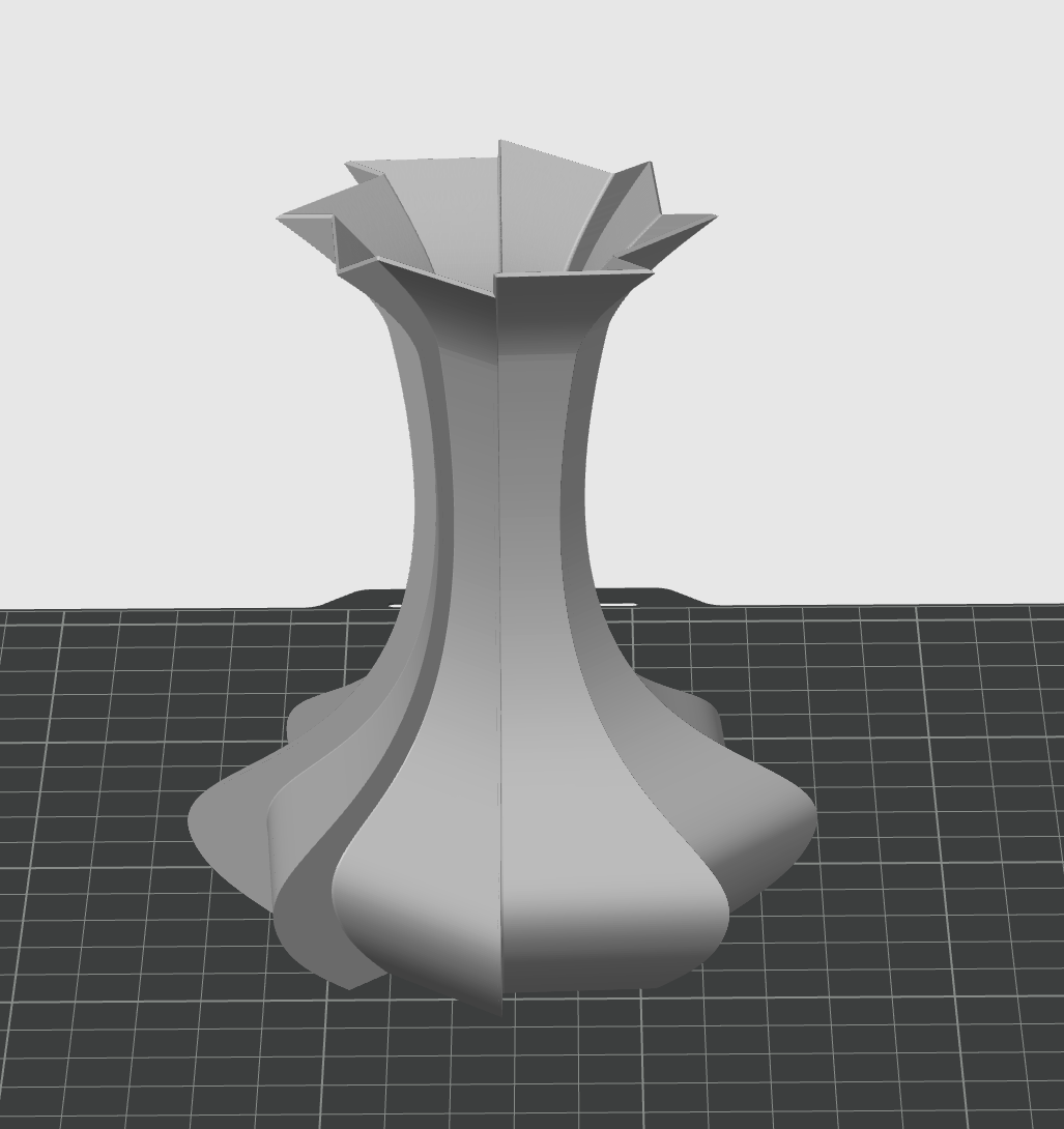 tordu vase by pdkelley99 génératif 3d modèle my fleur décor accueil maison 3D print model - Mito3D