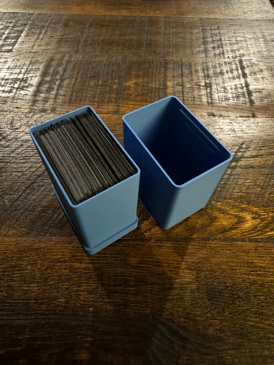 paramétrico tarjeta caja remezclado by todd krabach juguetes juegos mtg cubierta mtg100sleeved juego cajas magia tarjetas reunión 3d print model - Mito3D