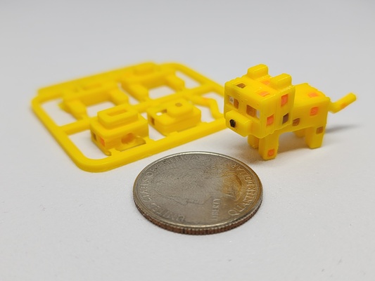 minecraft inspired ocelot mini figure trousse porte clés ornement by chiz jouets jeux carte figures 3d print model - Mito3D