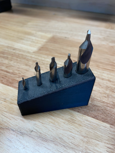 center drill bit holder organizer by jfalk54 tools organizers gridfinity 3d print model - Mito3D