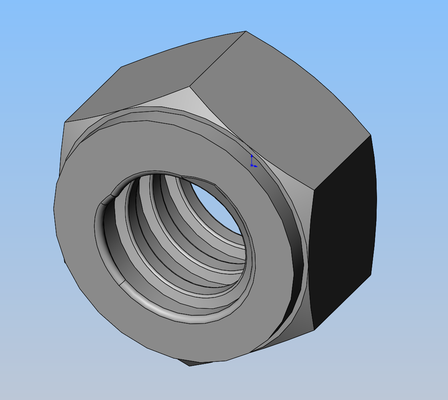 nuts m16 din 2510 by 3mprint pro education engineering nutsandbolts bolts screw nut 3d print model - Mito3D