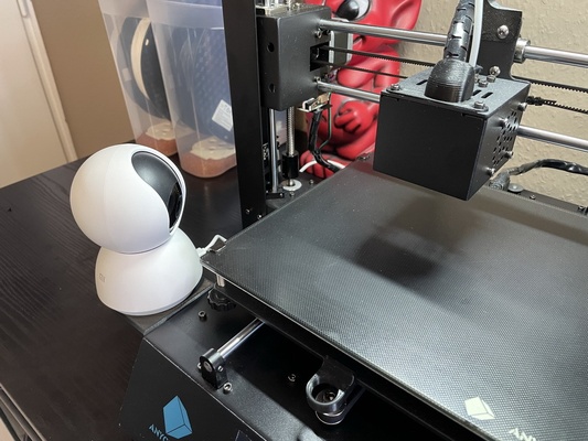 anycubic mega xiaomi hogar casa 360 cámara soporte by marica 3d impresora accesorios anycubici3mega adaptador montaje xiaomicamara 3d print model - Mito3D