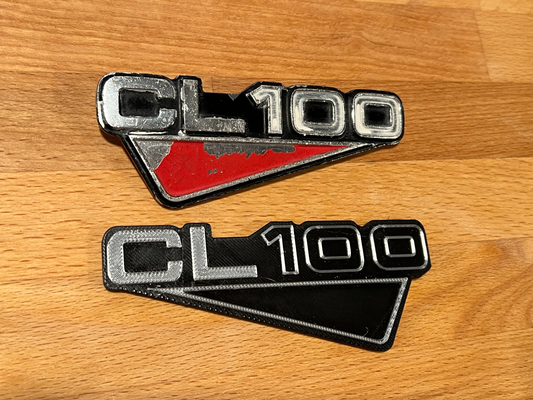 honda cl100 insignias by ellackerdigital pasatiempo bricolaje diy vehiculos motocicleta insignia emblema 3d print model - Mito3D