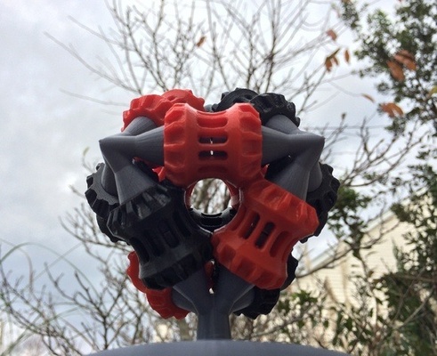 p-brain gear by goldenp toys & games toy gears thingiverse braingear braingears 3d print model - Mito3D