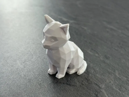 poly chat remixé by gheb1994 miniatures animaux 3d print model - Mito3D