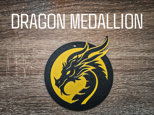 dragon medallion - year of by concluzion art 2d 2024 chinese contest 3d print model - Mito3D