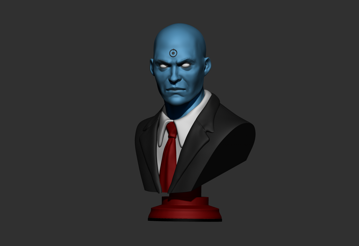 doktor manhattan tetikçi by wekster oyuncaklar oyunlar karakterler bekçiler büst 3D print model - Mito3D