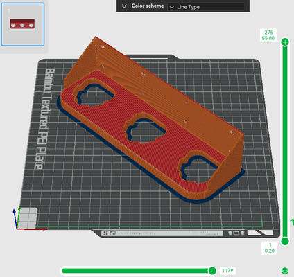 m12 battery holder - triple changed orientation brim thermal performance remixed by schnitzengruben tools organizers milwaukee wall mount storage 3d print model - Mito3D