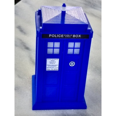 tardis another by mcmaven miniatures architecture dr who time machine 3d print model - Mito3D