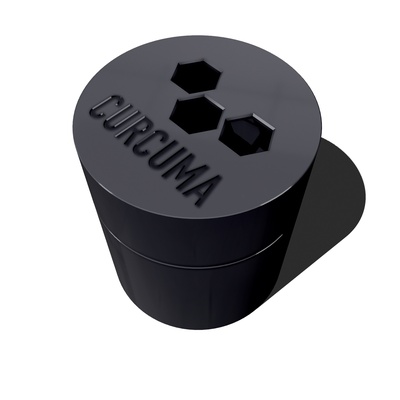 spice container - curcuma remixed by gdesign household house models kitchen box storage 3d print model - Mito3D