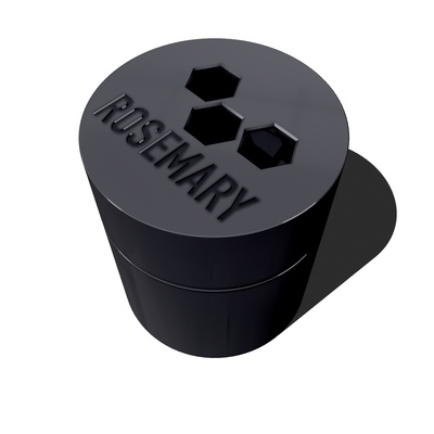 spice container - rosemary remixed by gdesign household house models box storage 3d print model - Mito3D