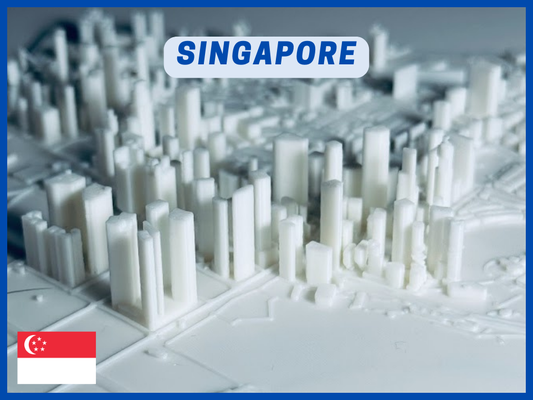 singapour minuscule 3d ville by 3dfolio miniatures paysage échapper modèle échelle urbain mini 3d print model - Mito3D