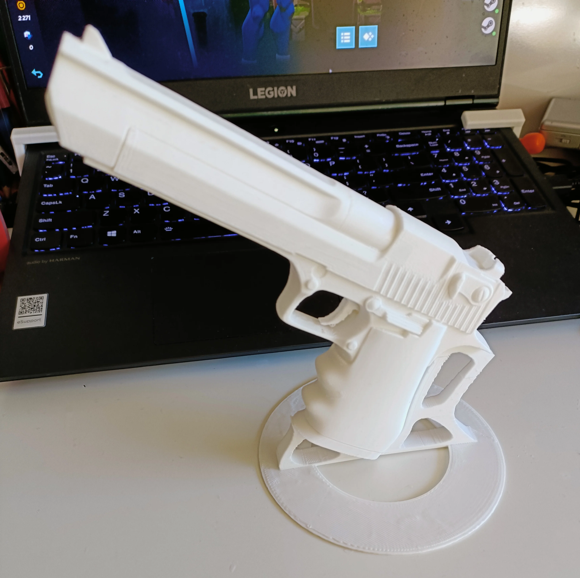 deserto aquila pistola remixato by oculare dinamico oggetti scena cosplay replica arma deagle 50ae proiettile mano puntello 3D print model - Mito3D