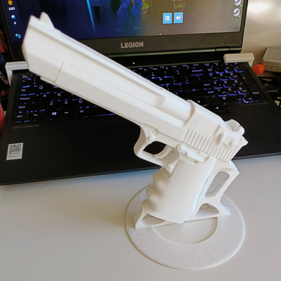 desert eagle pistol remixed by ocular dynamic props & cosplays replica weapon deagle gun 50ae bullet hand prop handgun 3d print model - Mito3D