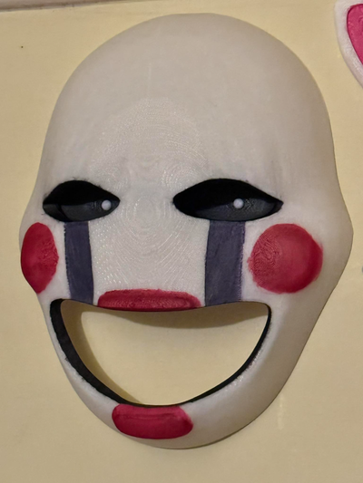 olhos marionete mascarar parede montável noites at freddy's remixado by faran3d adereços cosplays máscaras capacetes fnaf freddys 3d print model - Mito3D