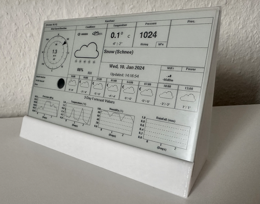 paper météo afficher partage d'ondes 7 5 esp32 by jonathan sto loisir diy électronique wavesharecase gare 3d print model - Mito3D