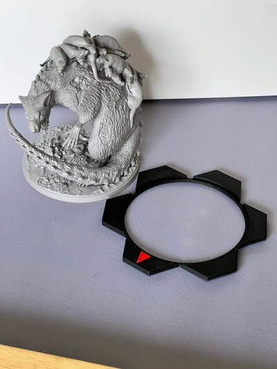 giuramento mostro miniatura esadecimale base freccia by cavalieregemelli giocattoli giochi tavola tavolo giochi gioco rpg 3d print model - Mito3D