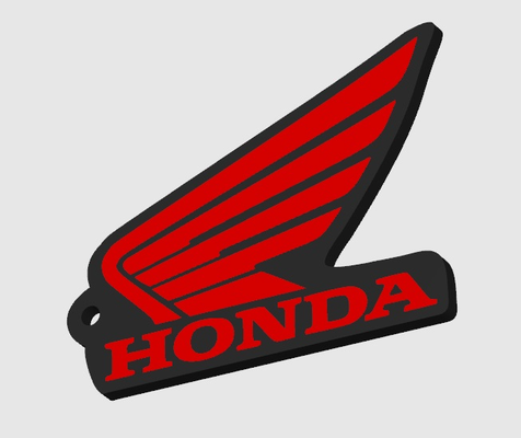 llavero keyring honda by xtronchox fashion models keychain key accessory civic hondamotorcycle 3d print model - Mito3D