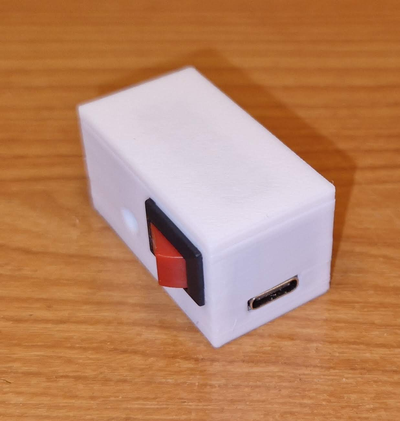 usb c step up módulo alojamiento caja caso funda by jendapce pasatiempo bricolaje diy electrónica dc paso convertidor usb 3d print model - Mito3D