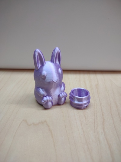 bunny egg by built bot art sculptures easterbunny easteregg 3d print model - Mito3D