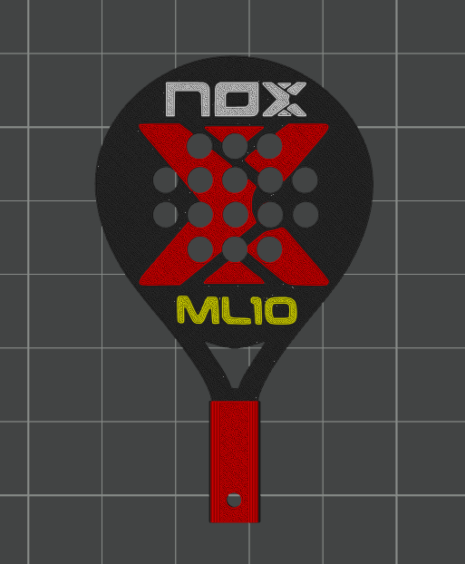 yıkama padel nox renkler by josedj sanat madeni para rozetler llavero llaveros raket 3D print model - Mito3D