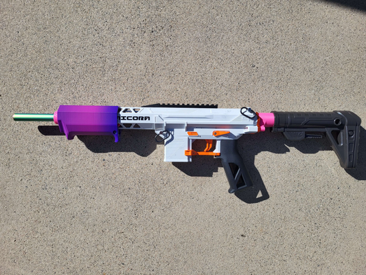 xyl km9 unicorn blaster mod - pump grip by mantic hobby & diy 3d print model - Mito3D