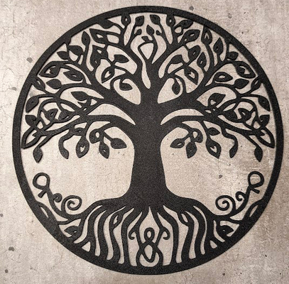 2d tree of life wall art by angry-p1p wallart 2dart nature easy 3d print model - Mito3D