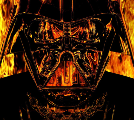 darth vader flammen by etagenbett draht generativ 3d modell hutschmiede lithophan jedi star kriege zeichen kunst 3d print model - Mito3D