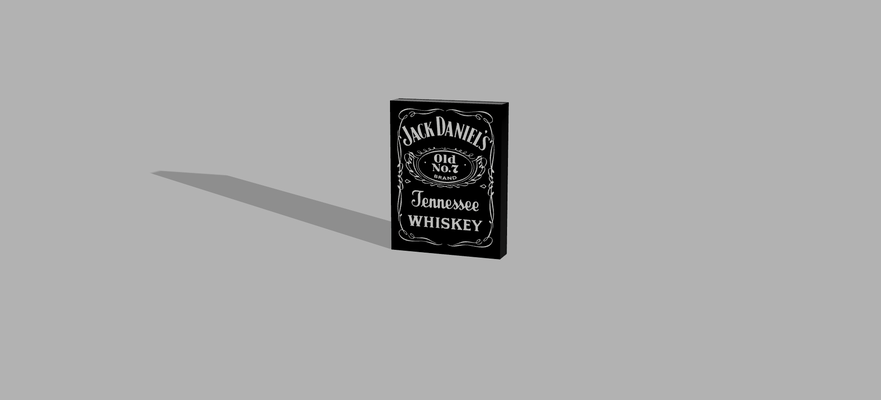 lightbox jack daniel 39 s by realize3dshop arte segni loghi 3d print model - Mito3D