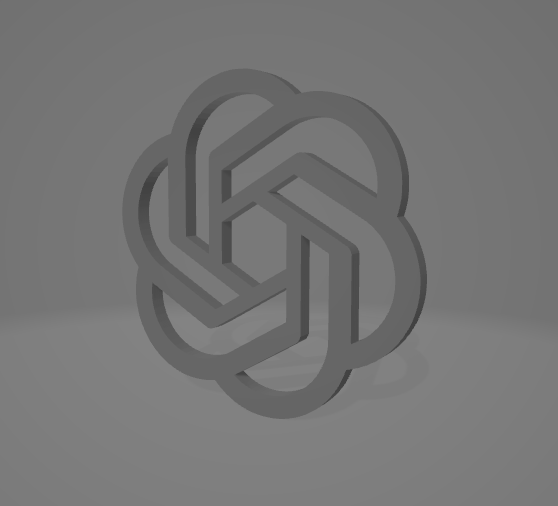 chatgpt parede logotipo by willay23 arte 2d openai 3D print model - Mito3D