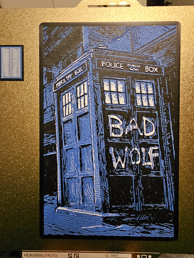 tardis arzt who hutschmiede by think3d generativ 3d modell lithophan tv film doctor who syfy serie kunst 2d 2dart farbton 3d print model - Mito3D