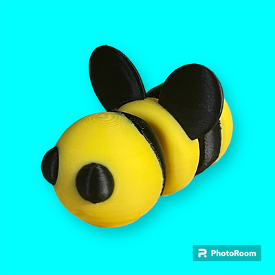 flexi articulating bee by kylesawyer2010 miniatures animals articulated wiggle flex toy cute baby fun animal 3d print model - Mito3D