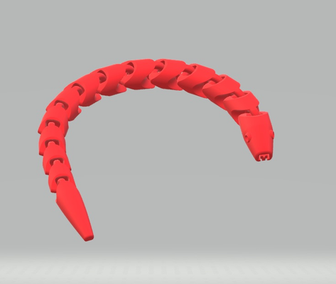 flexible articulado serpiente juguete by fletch22 juguetes juegos flexionar 3d print model - Mito3D