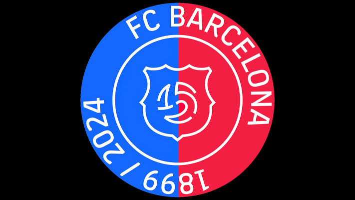 fc barcelone 125 anniversaire logo by impression virtuelle loisir diy sport air fcb bateau fc barcelona messi espagne 3d print model - Mito3D