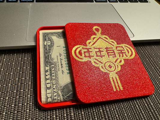 3dprintbox - lunar chineses year red envelope box li xi hanger by household festivities lucky money chinese lunarnewyear chinesenewyear 3d print model - Mito3D