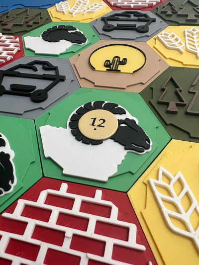 3d settlers of catan board expansion by totallynectar toys & games 3d print model - Mito3D