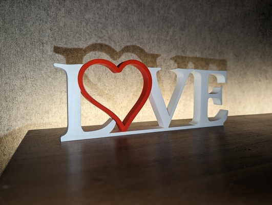 amar by markus710 arte esculturas cenário lovecraft coração moldura namorados presentes amo ame namorada loveheart 3d print model - Mito3D