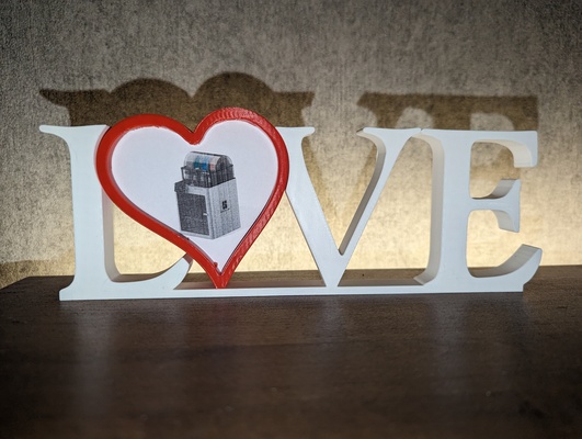 aşk resim çerçeve yeniden karıştırılmış by markus710 sanat heykeller deko hediye kalp sevgili sevgililer günü sevgililer günü hediyeleri seviyorum kız arkadaşı geschenk kalbi lovercraft erkeği sev 3d print model - Mito3D