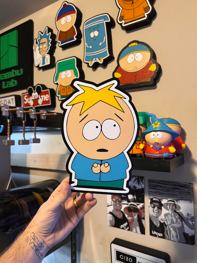 butters southpark led lamp by codyinbody3 art models stotch me bambu lab ams attachment accessory accessories colorado york california star wars printer hub connector disney pokemon marvel ironman spiderman professor chaos light lightbox 3d print model - Mito3D