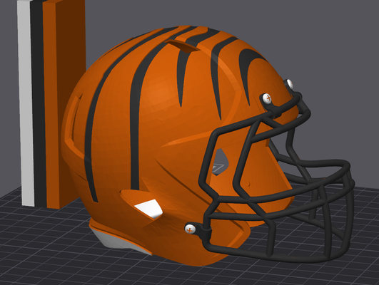 cincinnati bengals fußball helm neu gemischt by abonnieren hobby diy sport draußen nfl 3d print model - Mito3D