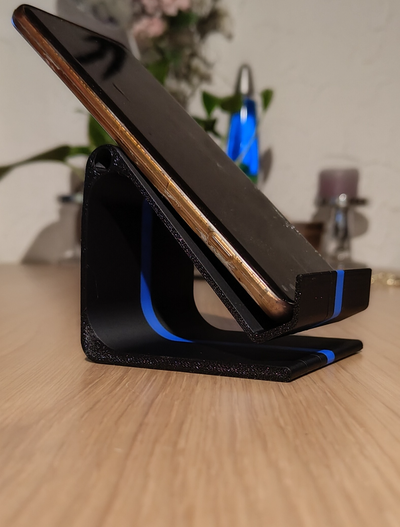 phone stand by printynator tools gadgets samsung iphone holder simple 3d print model - Mito3D