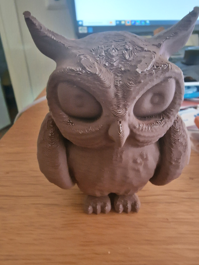 carton hibou by mitzie8405 art sculptures dessin animé décorations jouet 3d print model - Mito3D