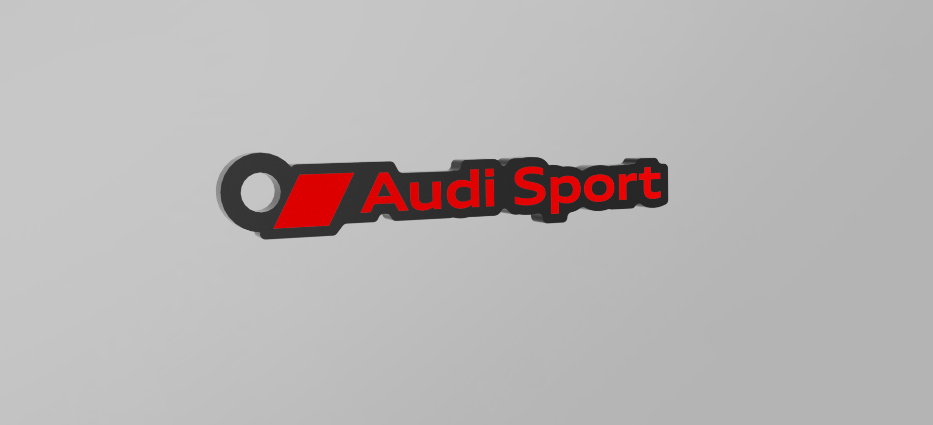 audi quattro porte clés by tgc 3d art panneaux logos audisport 3D print model - Mito3D