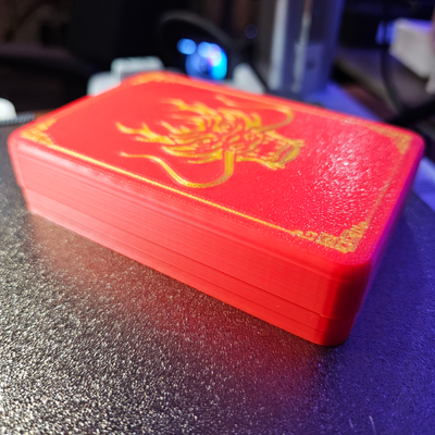 chinois an cadeau boîte dragon visage by cyberjo50 ménage festivités échine célébrer événements fête 3d print model - Mito3D