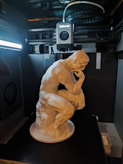 thinker at museum rodin scan world remixed by classic 25 art sculptures paris france sculpture poet dante poetry hell 3d print model - Mito3D