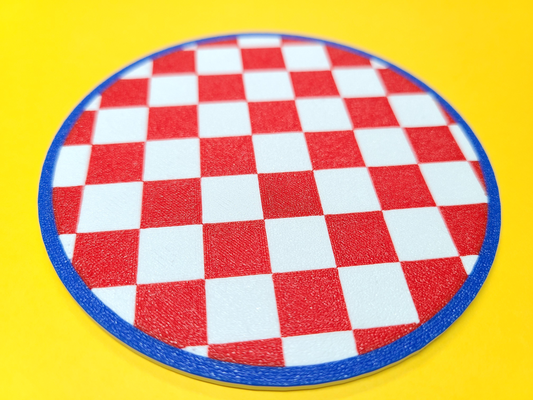 kroatien untersetzer by diätpfirsichfanta haushalt dekor republik fußball futbol welt tasse flagge muster schachbrett prüfer 3d print model - Mito3D